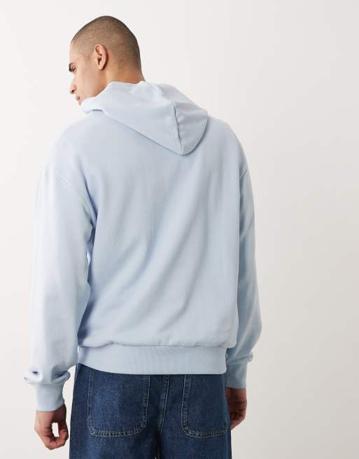 HUGO Blue - Sweat à capuche avec logo sur la poitrine - Bleu marine, 5 de 5