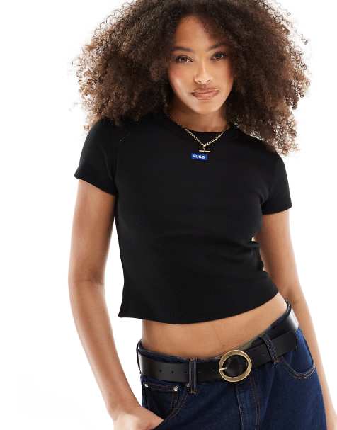 HUGO - BLUE - T-shirt court - Noir - view 1