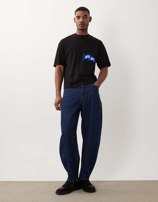 HUGO Blue - T-shirt imprimé - Noir, 3 de 5
