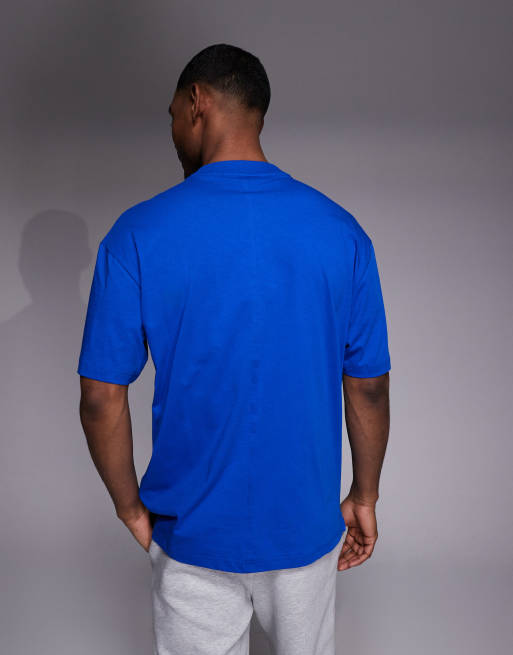 HUGO Blue – T-Shirt in Blau mit Print, 3 von 5