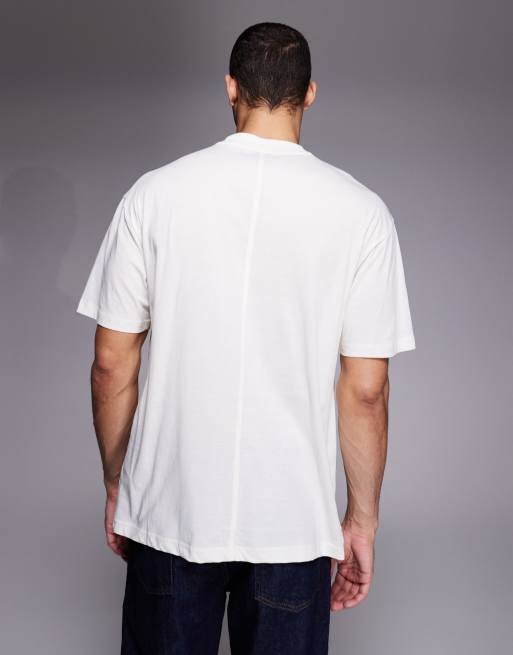 HUGO Blue – T-Shirt in Weiß mit Print, 3 von 5