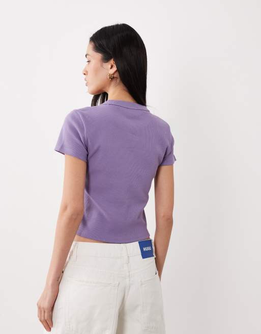 HUGO Blue - T-shirt mini viola , 4 di 4