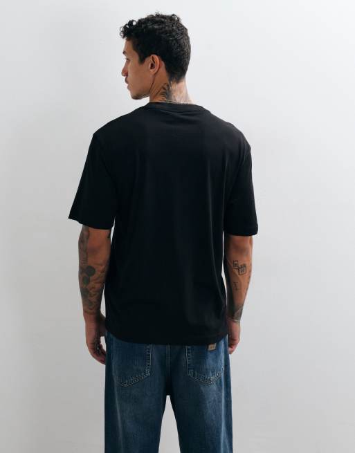 Hugo Blue t-shirt with graphic print in black , 5 of 5