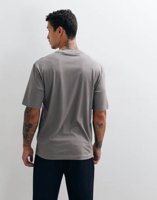 Hugo Blue t-shirt with graphic print in grey, 5 of 5
