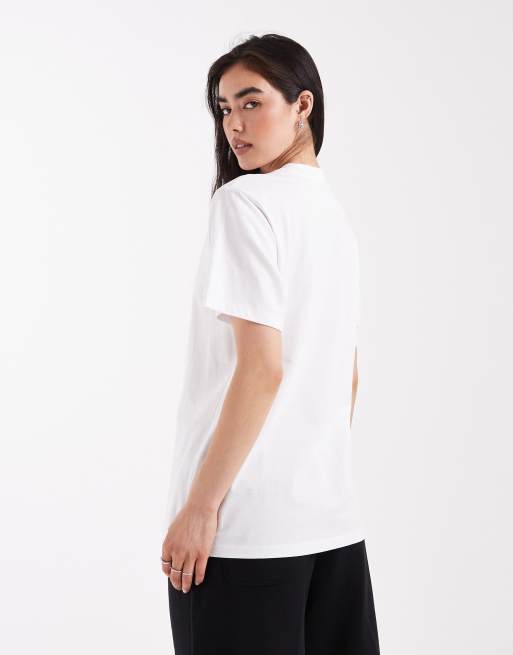 Hugo Blue Vintage t-shirt in white, 3 of 4