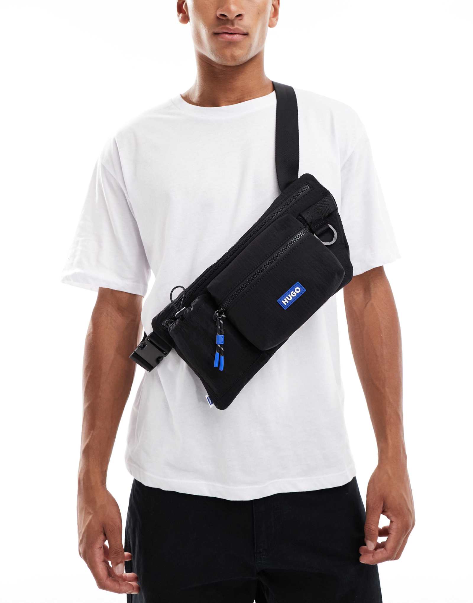 Поясная сумка HUGO Blue Vytal черного цвета