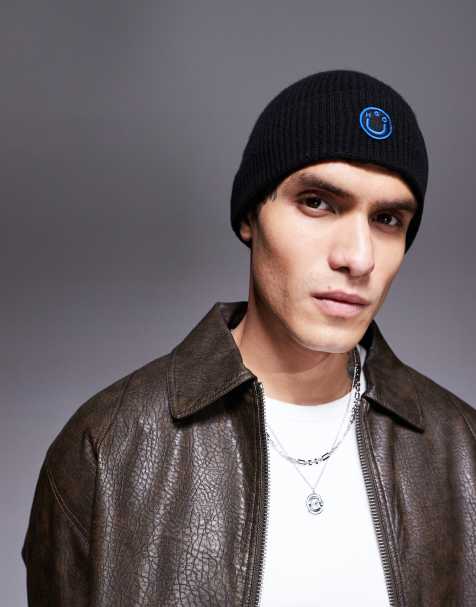 HUGO Blue xafi fisherman beanie in black - view 1