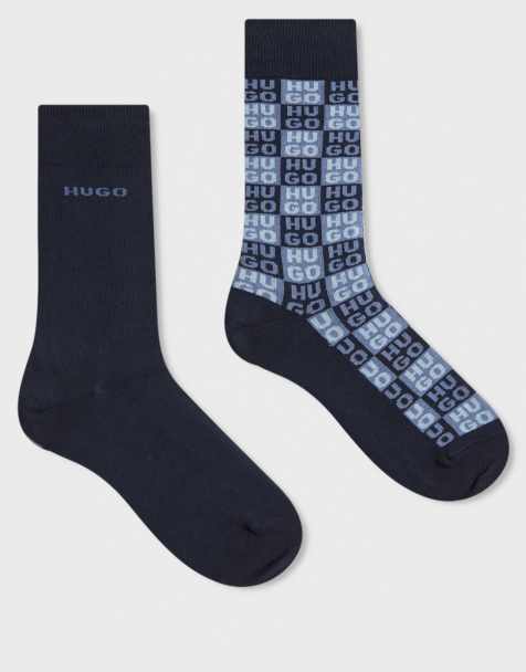 HUGO Bodywear 2-pack socks in dark blue - view 1