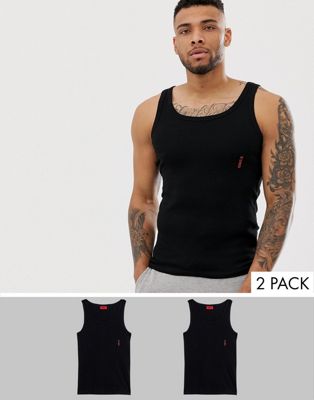 HUGO – Bodywear – 2-pack svarta linnen