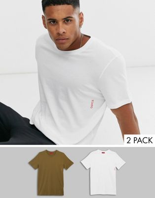 HUGO – Bodywear – 2-pack t-shirtar-Flerfärgad