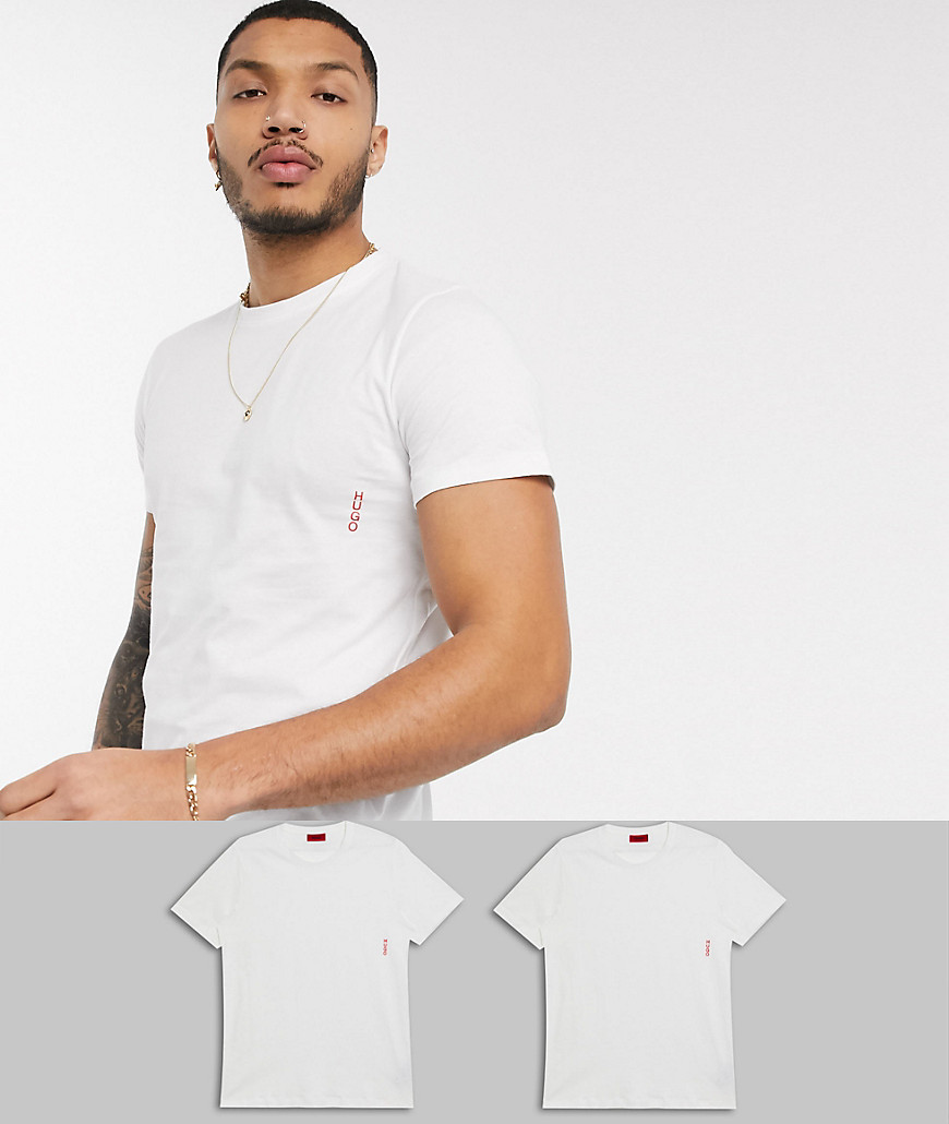 HUGO Bodywear 2 pack t-shirts in white