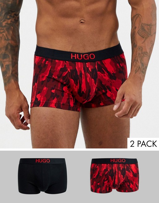 HUGO bodywear 2 pack trunks with camo print