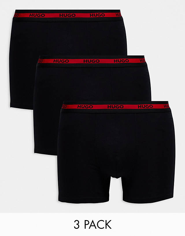 Hugo Red - Hugo Bodywear 3 pack boxer briefs in black