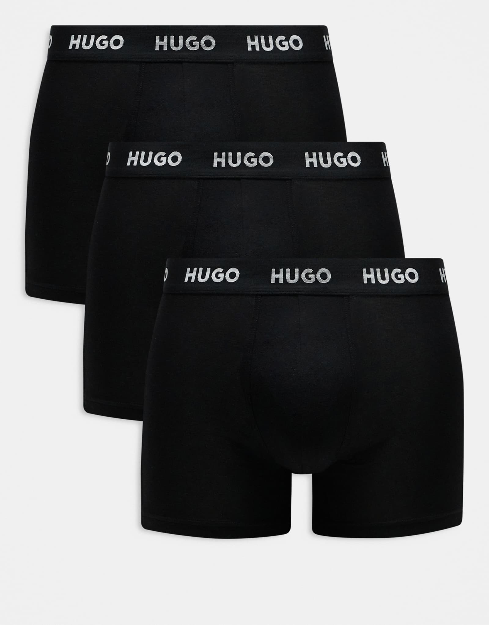 Трусы-боксеры HUGO Bodywear из 3-х комплектов черного цвета