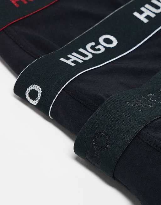 HUGO Bodywear 3 pack boxer briefs in black, 2 of 4