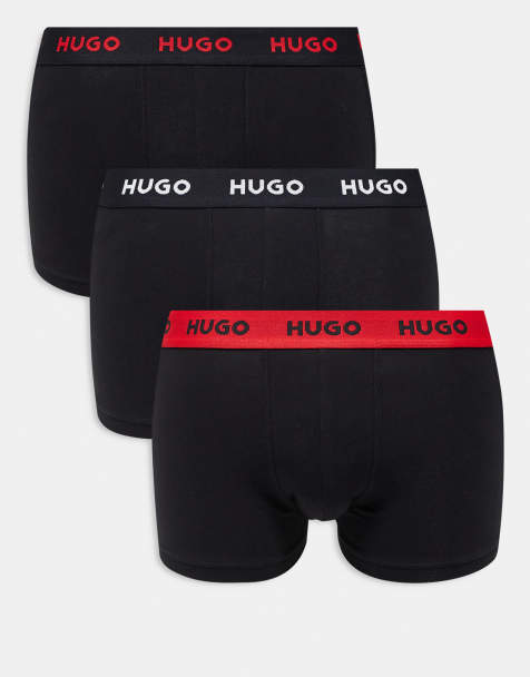 HUGO Bodywear 3-pack boxer briefs in charcoal  - view 1