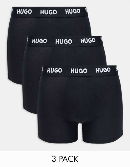 HUGO Bodywear 3 pack briefs in black ASOS