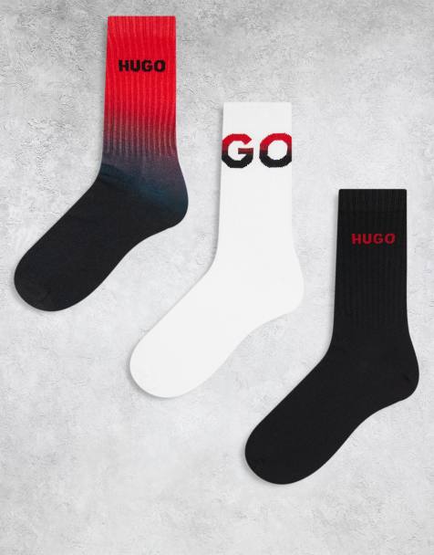 Hugo Bodywear 3 pack crew socks in multi - view 1