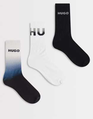 Hugo Red Hugo Bodywear 3 Pack Crew Socks In Multi