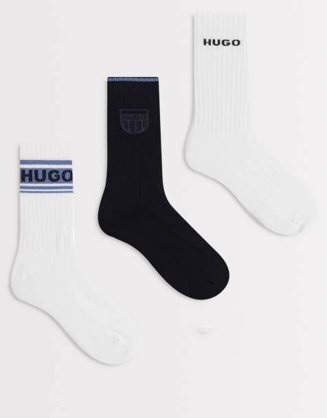 Hugo Bodywear 3 pack crew socks in multi - view 1