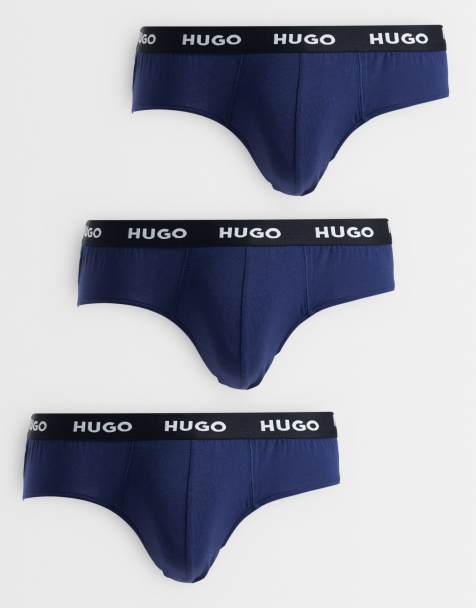 HUGO Bodywear 3-pack hip brief in navy - view 1