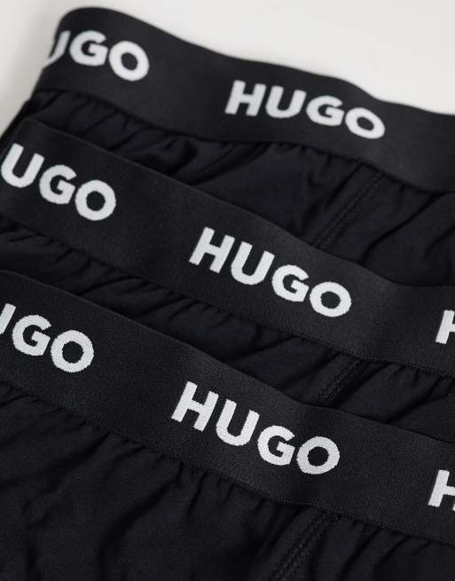 HUGO Bodywear 3-pack hip briefs in black, 3 of 3
