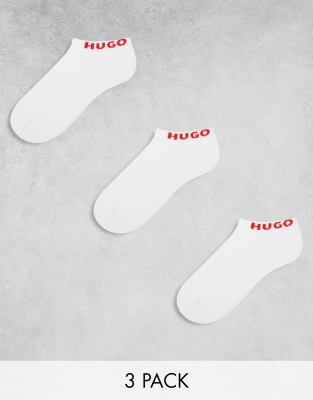 Hugo Red Hugo Bodywear 3 pack low logo sock in white