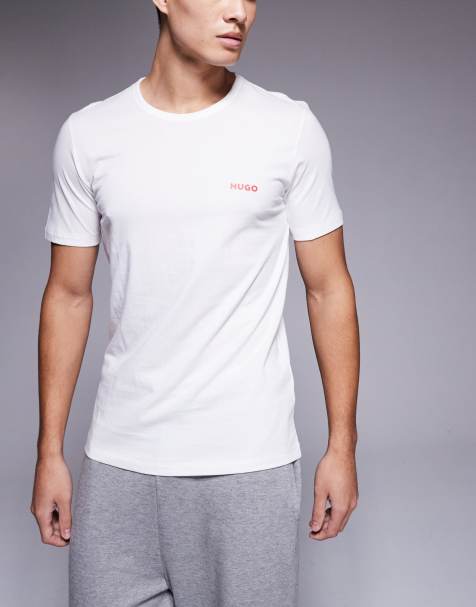 HUGO Bodywear 3-pack of t-shirts in black, white and grey - view 1