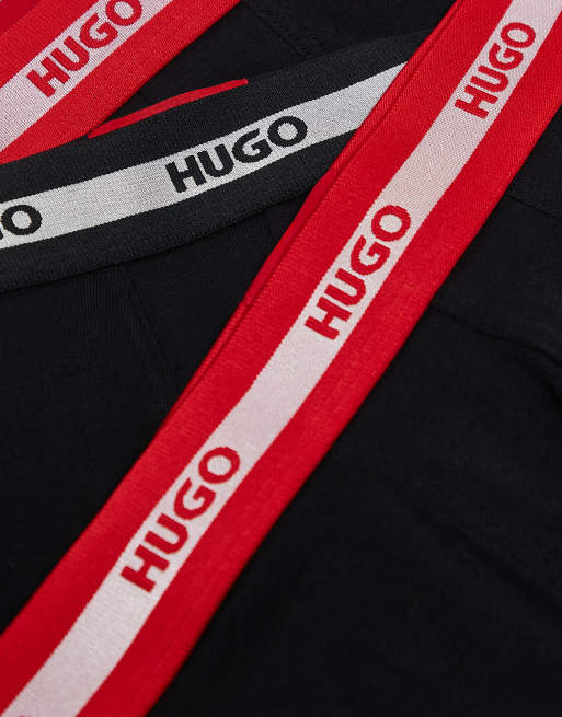 HUGO Bodywear 3 pack Planet boxer briefs in black, 3 of 3