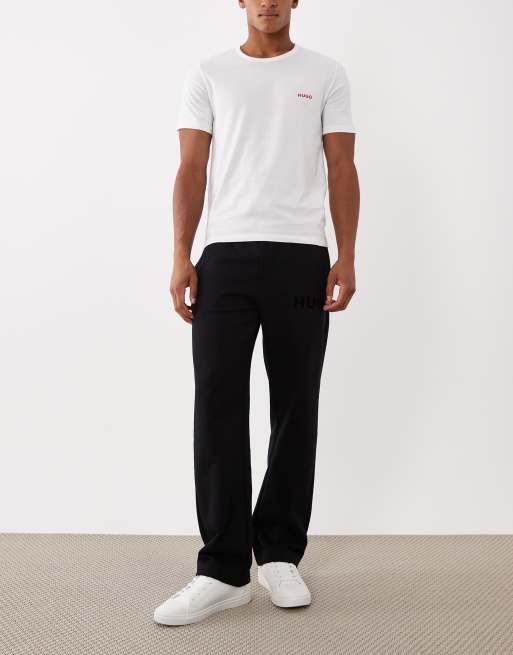 HUGO Bodywear 3 pack t-shirt in white, 4 of 5