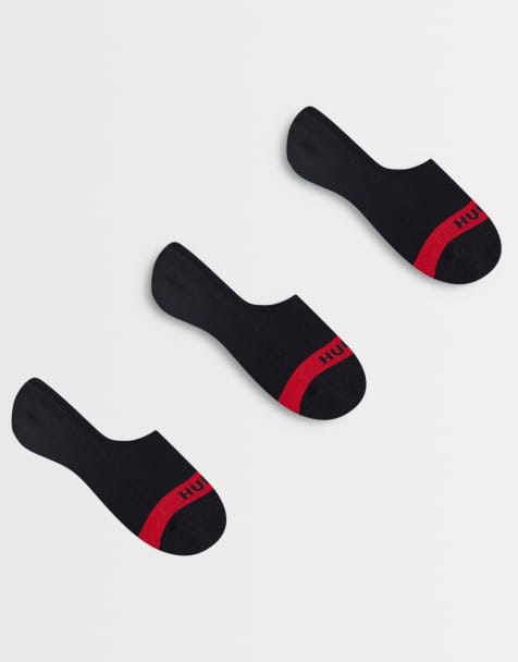 Hugo Bodywear 3 pack trainer logo socks in black - view 1
