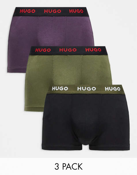 HUGO Bodywear 3 pack trunks in multi - view 1