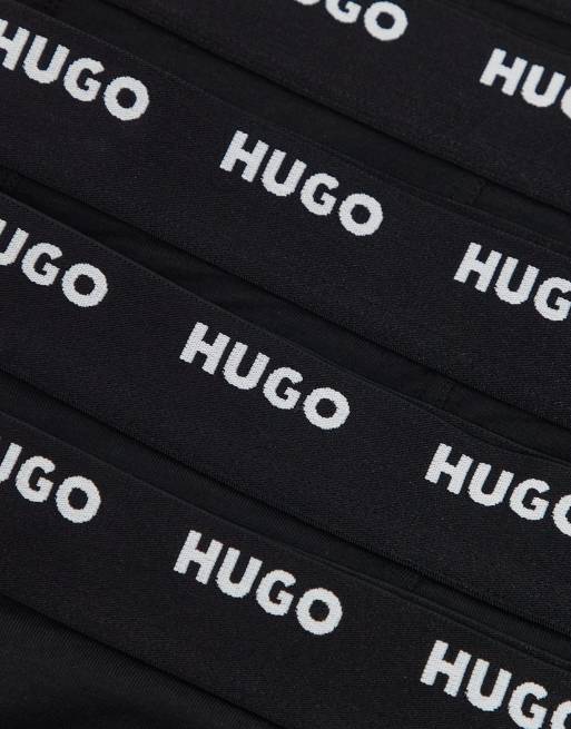 HUGO Bodywear 5 pack trunks in black, 3 of 3
