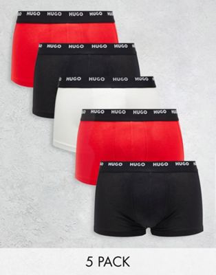HUGO Bodywear 5 pack trunks in multi