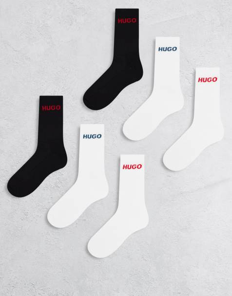 Hugo Bodywear 6 pack crew socks in multi - view 1