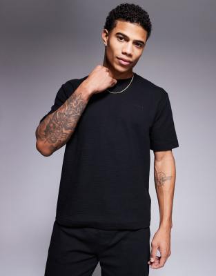 Hugo Red HUGO Bodywear Austin co-ord t-shirt in black