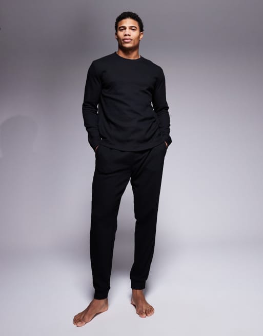 HUGO Bodywear Austin trackies in black (part of a set)