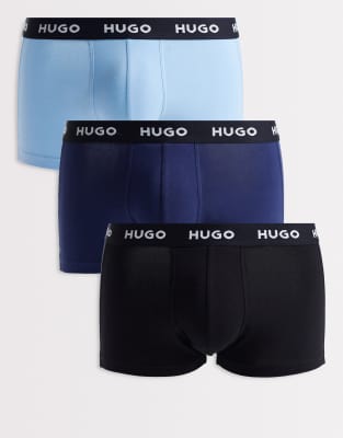 HUGO Bodywear - Boxershorts in verschiedenen Farben, 3er-Pack-Bunt Bunt W36