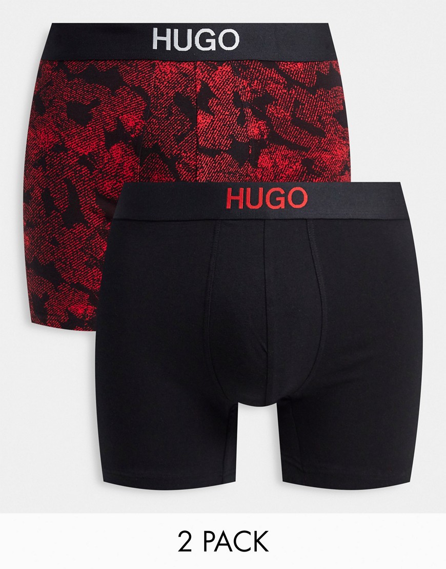 HUGO - Bodywear Brother - Set van 2 hipster onderbroeken in zwart