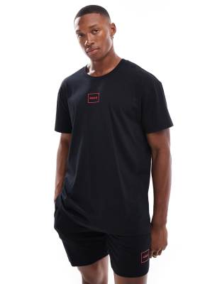 BOSS Bodywear HUGO Bodywear co-ord laze t-shirt in black