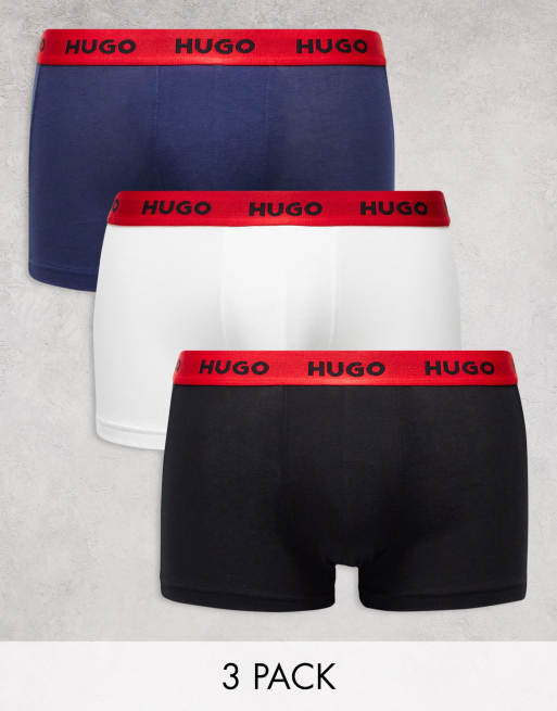 HUGO - Bodywear - Confezione da 3 boxer aderenti multicolore