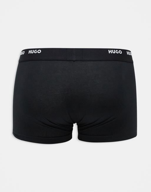 HUGO - Bodywear - Confezione da 3 boxer aderenti neri, 2 di 3