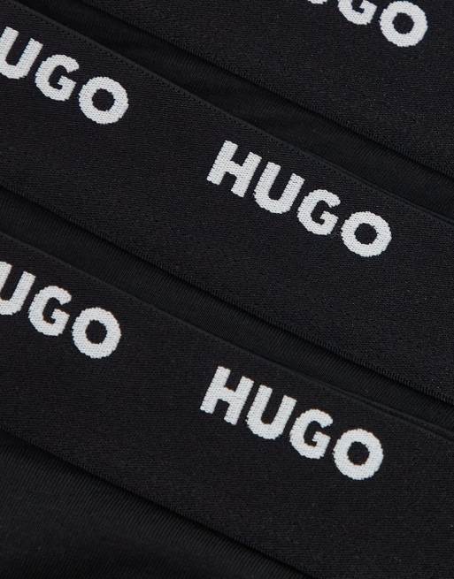 HUGO - Bodywear - Confezione da 3 boxer aderenti neri, 3 di 3