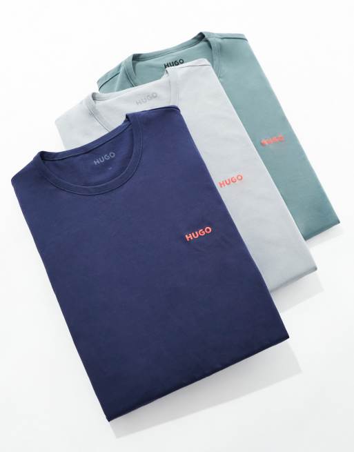HUGO - Bodywear - Confezione da 3 t-shirt multicolore