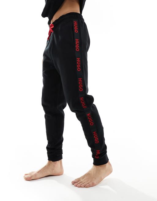 HUGO - Bodywear - Joggers neri con logo sportivo, 3 di 5