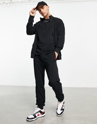 HUGO Bodywear Labelled logo joggers in black