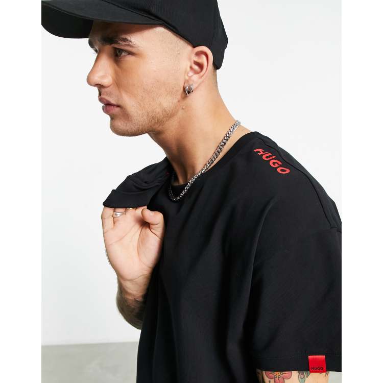 【Hugo Boss】Bodywear Labelled ショルダー ロゴ Tシャツ ♪ HUGO Bodywear Labelled t-shirt with shoulder branding in