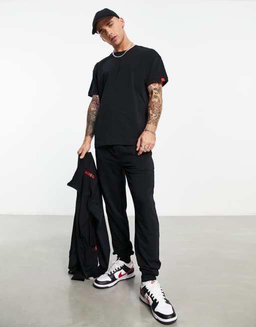 HUGO Bodywear Labelled t-shirt with shoulder branding in