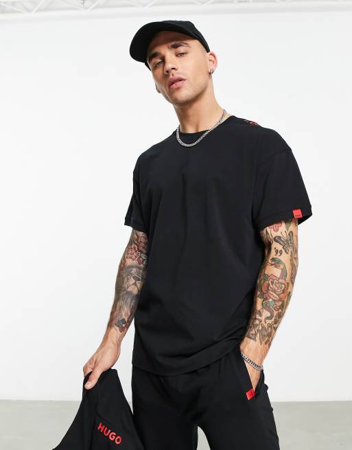 【Hugo Boss】Bodywear Labelled ショルダー ロゴ Tシャツ ♪ HUGO Bodywear Labelled t-shirt with shoulder branding in