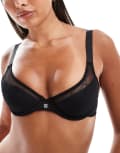 [Hugo Red] HUGO Bodywear lace bra in black 16 C Black